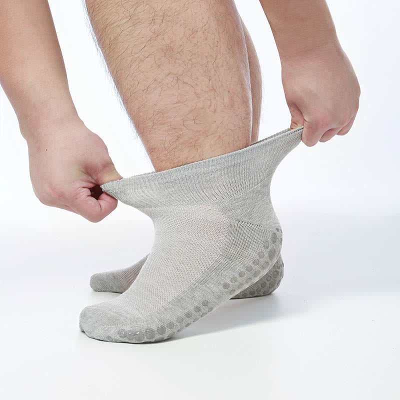 Plus Size Stretchy Ankle Diabetic Socks(2 Pairs) - Light Gray - EU40-45(US7-11) - image 9