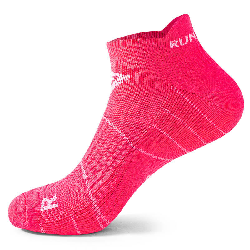 Plus Size Non Slip Soft Ankle Compression Socks(4 Pairs) - Pink - EU40-45(US7-11) - image 9
