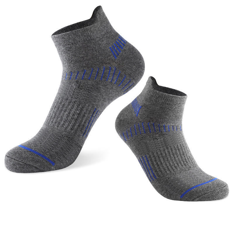 Plus Size Classic Color Ankle Compression Socks(5 Pairs) - Dark Grey - EU40-46(US7-12) - image 7