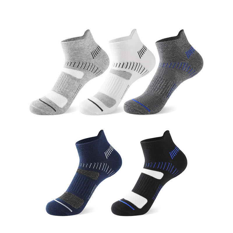 Plus Size Classic Color Ankle Compression Socks(5 Pairs) - Multicolor - EU40-46(US7-12) - image 4