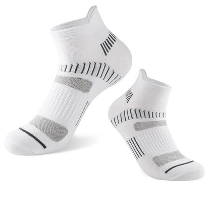 Plus Size Classic Color Ankle Compression Socks(5 Pairs) - White - EU40-46(US7-12) - image 5