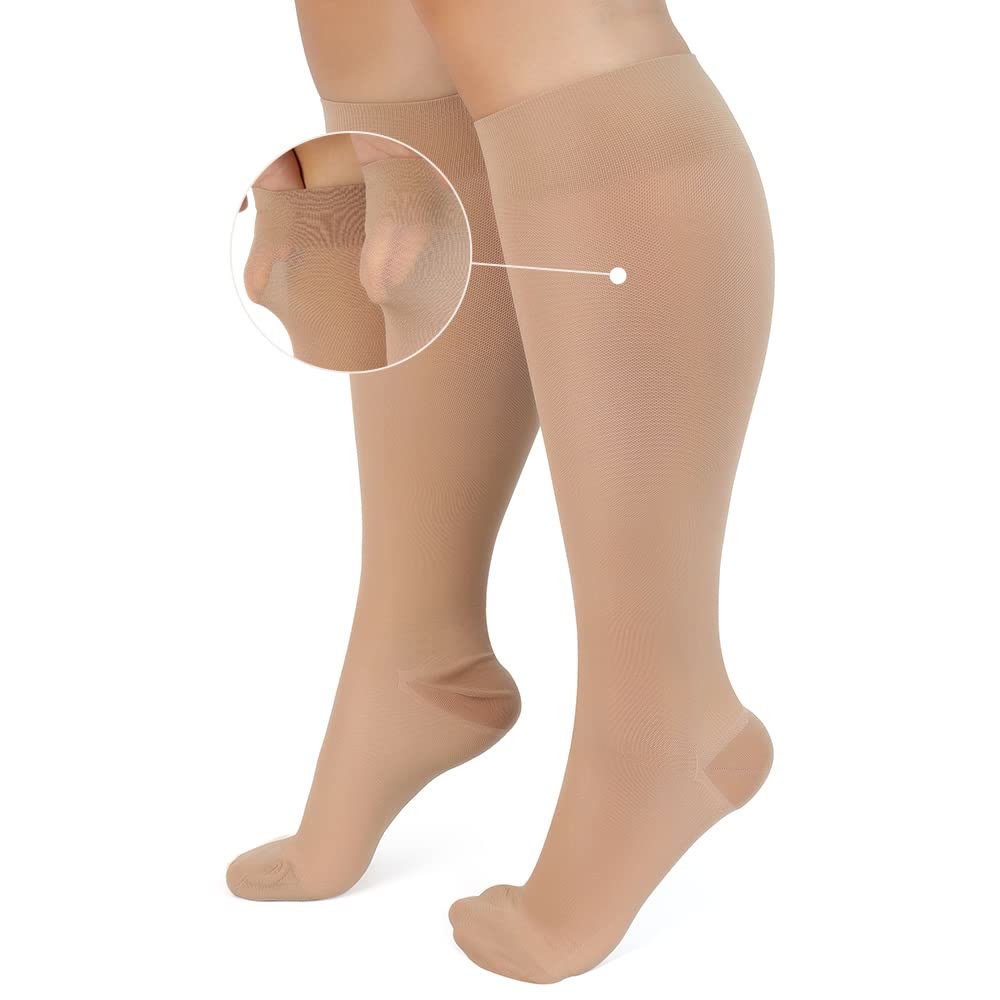 Plus Size Sheer Compression Socks - image 9