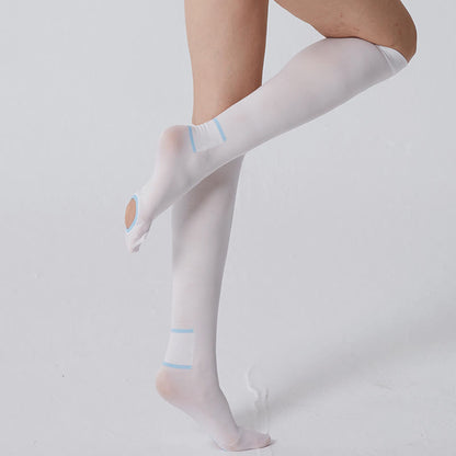 Plus Size White Breathable Compression Socks - image 5