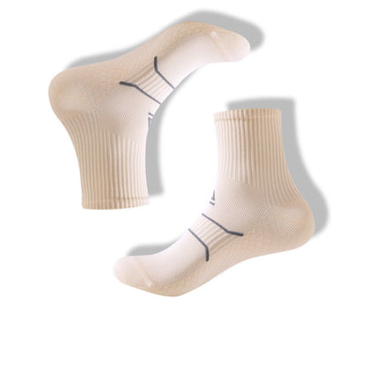 Plus Size Quarter Compression Socks(7 Pairs) - Beige - EU39-44(US6-10) - image 8