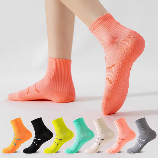 Plus Size Quarter Compression Socks(7 Pairs) - Multicolor - EU39-44(US6-10) - image 0