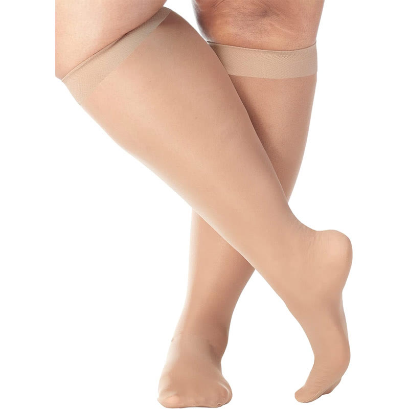 Plus Size Sheer Compression Socks - image 6