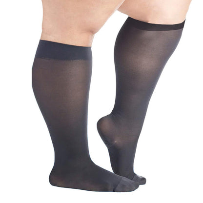 Plus Size Sheer Compression Socks - image 7