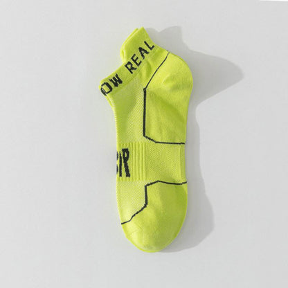 Plus Size Summer Sport Ankle Compression Socks(5 Pairs) - Light Green - EU44-50(US10-15) - image 4