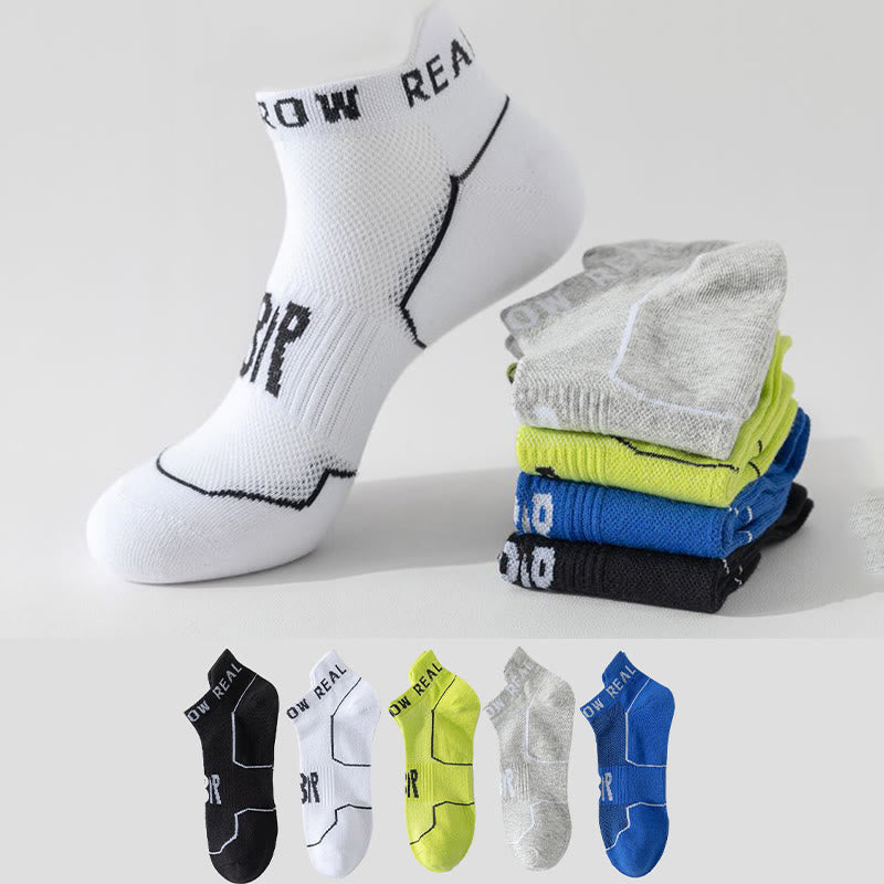 Plus Size Summer Sport Ankle Compression Socks(5 Pairs) - Multicolor - EU44-50(US10-15) - image 0