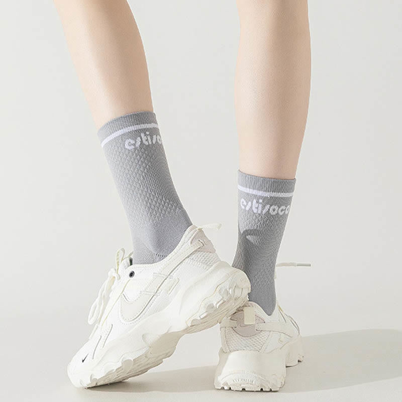 Plus Size Sport Quarter Compression Socks(7 Pairs) - image 9