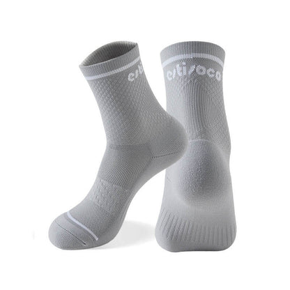 Plus Size Sport Quarter Compression Socks(7 Pairs) - Grey - EU40-44(US7-10) - image 14