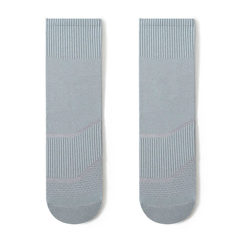 Plus Size Fashion Quarter Compression Socks(4 Pairs) - Grey - EU44-50(US10-15) - image 7