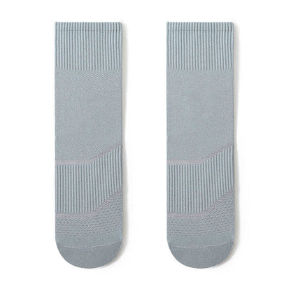 Plus Size Fashion Quarter Compression Socks(4 Pairs) - Grey - EU44-50(US10-15) - image 7