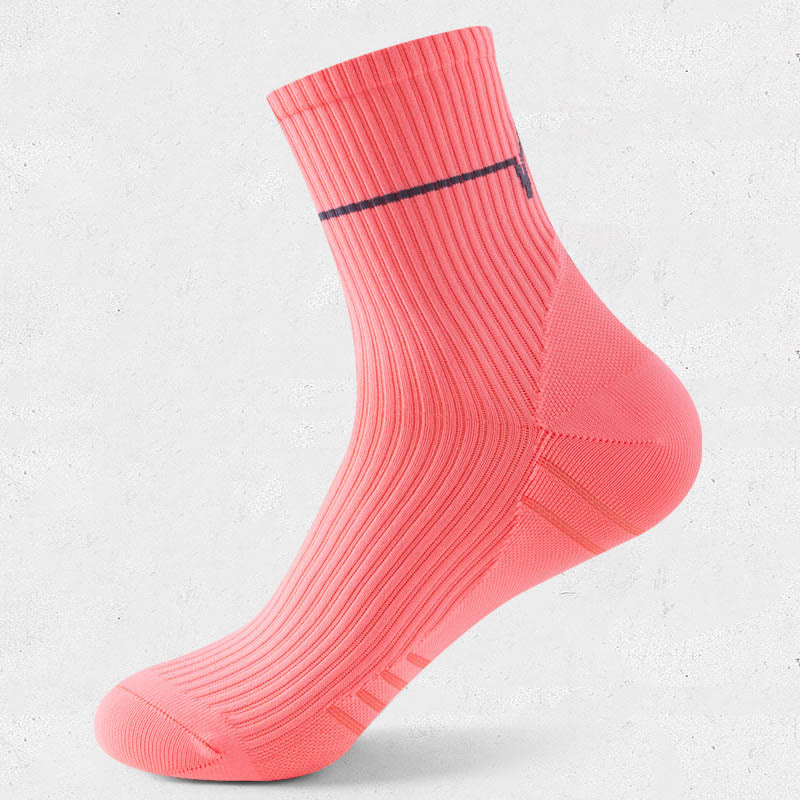 Plus Size Training Quarter Compression Socks(6 Pairs) - Rose - EU39-44(US6-10) - image 13