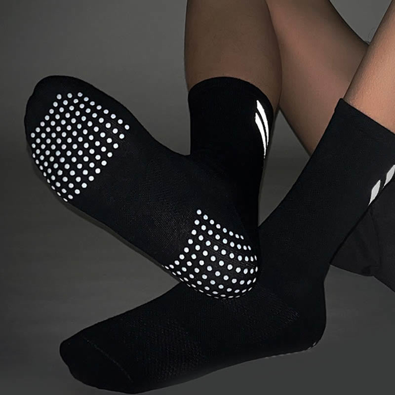 Plus Size Reflective Quarter Compression Socks(3 Pairs) - image 2