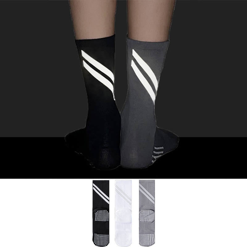 Plus Size Reflective Quarter Compression Socks(3 Pairs) - Multicolor - EU37-44(US4-10) - image 0