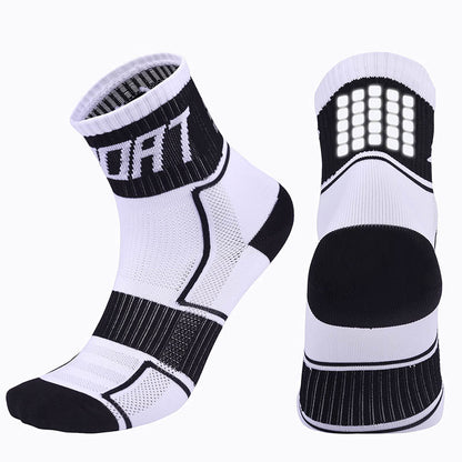Plus Size New Sport Quarter Compression Socks(5 Pairs) - White - EU40-44(US7-10) - image 13