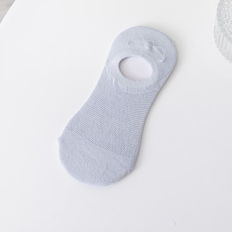 Soft Solid Color No Show Socks(7 Pairs) - Light Blue - EU37-40(US4-7) - image 9