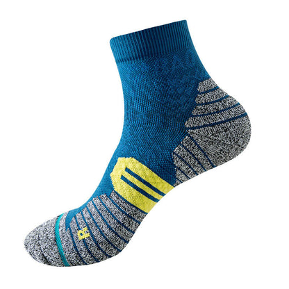 Plus Size Quick Drying Ankle Compression Socks(3 Pairs) - Blue - EU40-44(US7-10) - image 7
