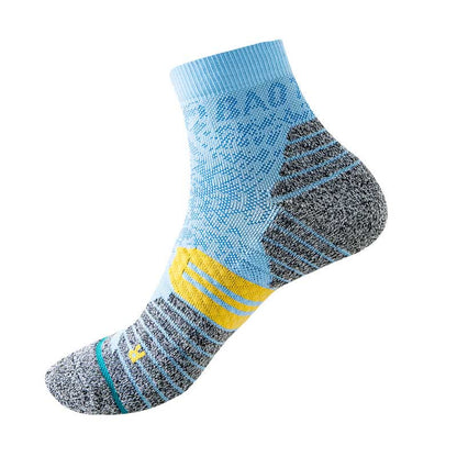 Plus Size Quick Drying Ankle Compression Socks(3 Pairs) - Light Blue - EU40-44(US7-10) - image 10