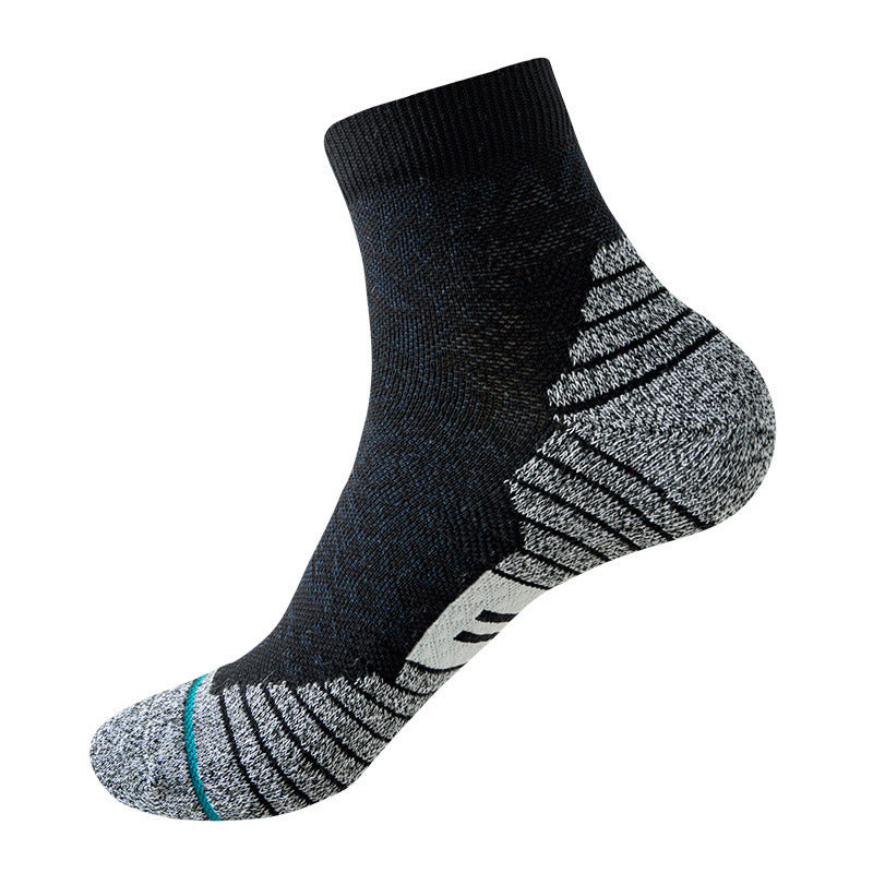 Plus Size Quick Drying Ankle Compression Socks(3 Pairs) - Black - EU40-44(US7-10) - image 11