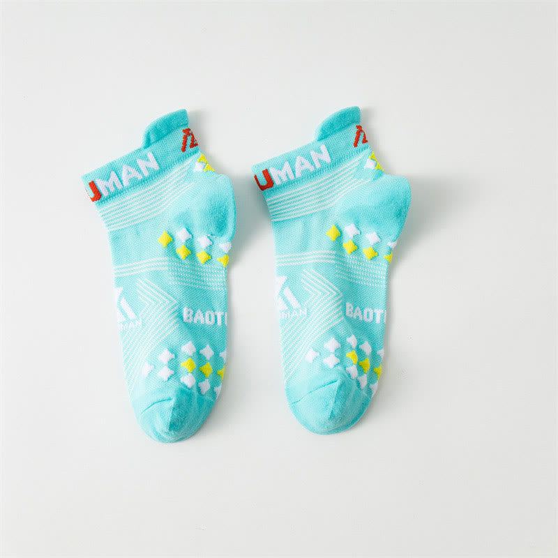 Plus Size Antimicrobial Ankle Compression Socks(6 Pairs) - Lake Blue - EU40-44(US7-10) - image 12