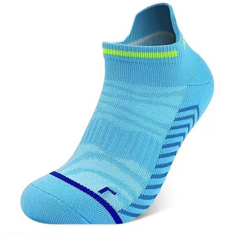 Plus Size Marathon Ankle Compression Socks(8 Pairs) - Blue - EU40-45(US7-11) - image 8
