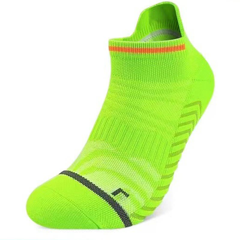 Plus Size Marathon Ankle Compression Socks(8 Pairs) - Green - EU40-45(US7-11) - image 9