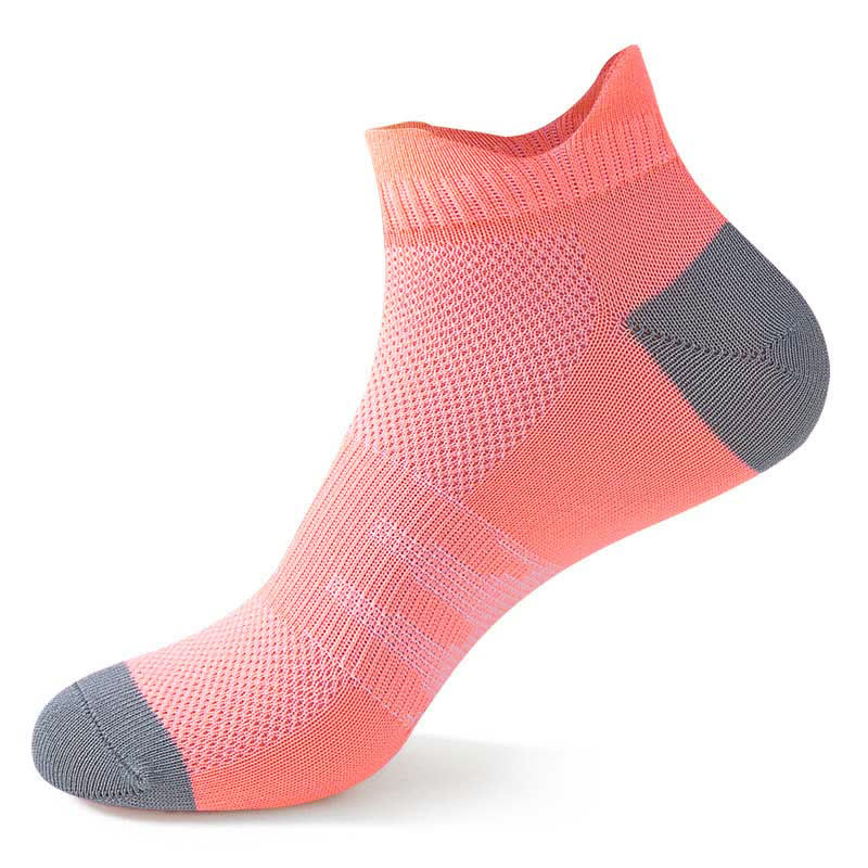Plus Size Elasticity Mesh Ankle Compression Socks(6 Pairs) - Pink - EU40-44(US7-10) - image 3