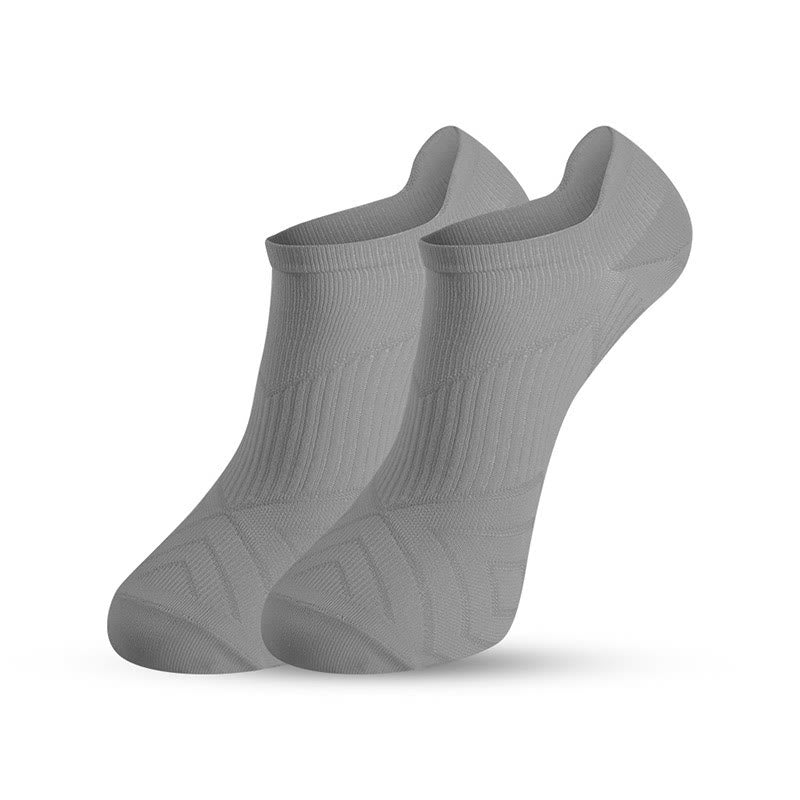 Plus Size Soft Running Ankle Compression Socks(5 Pairs) - Grey - EU41-45(US7.5-11) - image 4