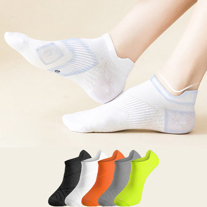 Plus Size Soft Running Ankle Compression Socks(5 Pairs) - Multicolor - EU41-45(US7.5-11) - image 0