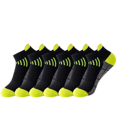 Plus Size Non Fading Ankle Compression Socks(6 Pairs) - Light Green - EU39-45(US6-11) - image 8