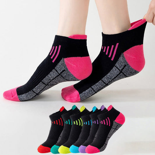 Plus Size Non Fading Ankle Compression Socks(6 Pairs) - Multicolor - EU39-45(US6-11) - image 0