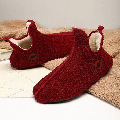 Plus Size Solid Color Plush Ankle Slipper Socks - image 10