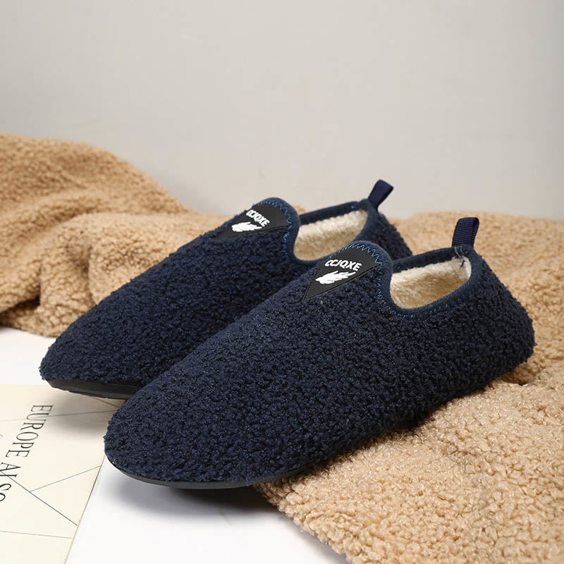 Plus Size Soft Outer Slipper Socks - Navy Blue - 3XL - image 5