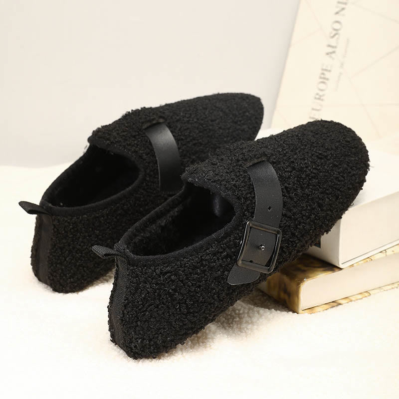 Plus Size Fashion Buckle Slipper Socks - image 3