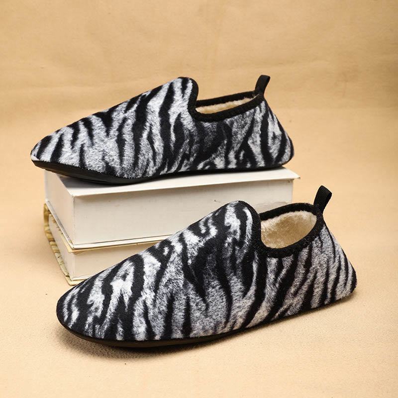 Plus Size Tiger Slipper Socks - White - 3XL - image 5