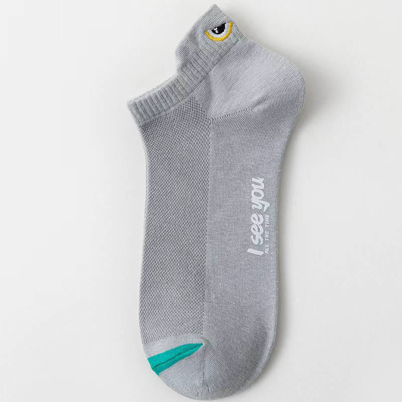 Plus Size Fashion Design Ankle Compression Socks(10 Pairs) - Light Gray - EU39-44(US6-10) - image 11