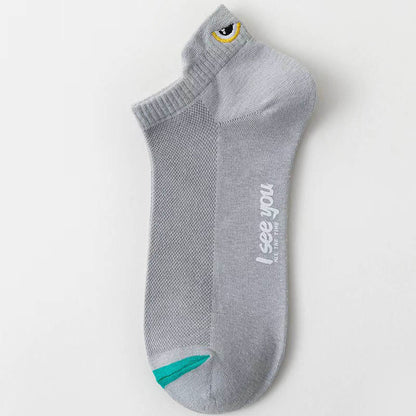 Plus Size Fashion Design Ankle Compression Socks(10 Pairs) - Light Gray - EU39-44(US6-10) - image 11