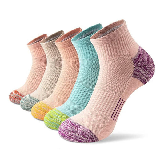 Plus Size Durable Quarter Compression Socks(10 Pairs) - Multicolor*2 - EU37-45(US4-11) - image 0