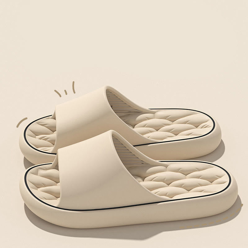 Plus Size Vent Holes Slides - Khaki - XL - image 3