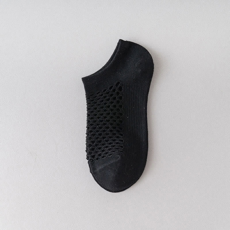 Mesh Breathable Ankle Socks(8 Pairs) - Black - EU36-40(US3-7) - image 13