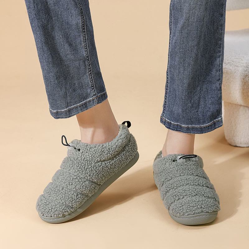 Plus Size Drawstring Design Slipper Socks - image 2