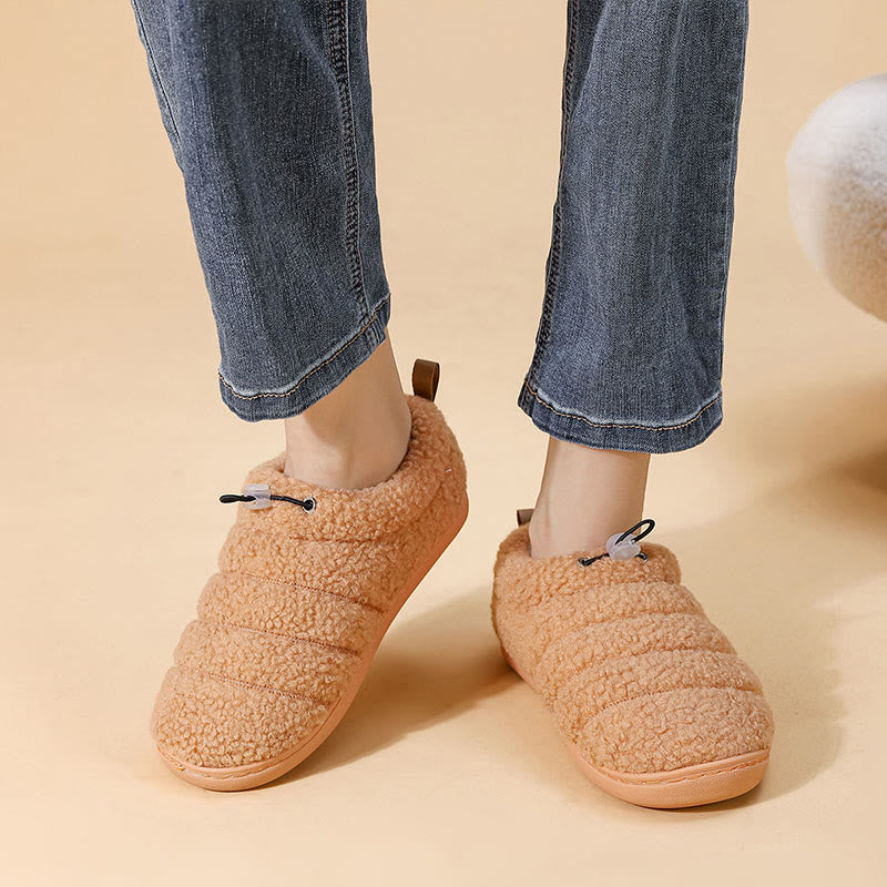 Plus Size Drawstring Design Slipper Socks - image 3