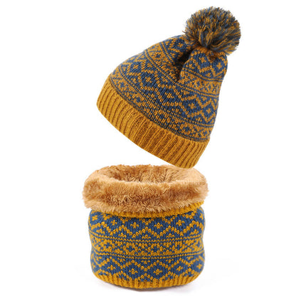 Winter Warm Beanie Scarf 2 in 1 Set - Yellow - One Size - image 9
