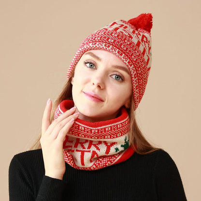 Christmas Beanie Scarf 2 in 1 Set - image 1