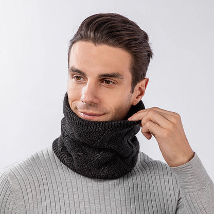 Solid Color Simple Knit Beanie Scarf 2 In 1 Set - image 4