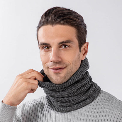 Solid Color Simple Knit Beanie Scarf 2 In 1 Set - image 7