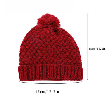 Winter Fleece Knitwear Beanie Scarf 2 In 1 Set - image 2