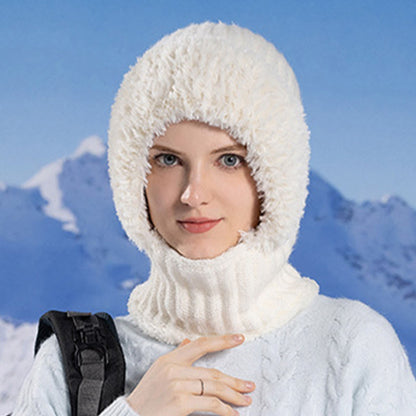 Winter Soft Hooded Scarf - White - One Size - image 11